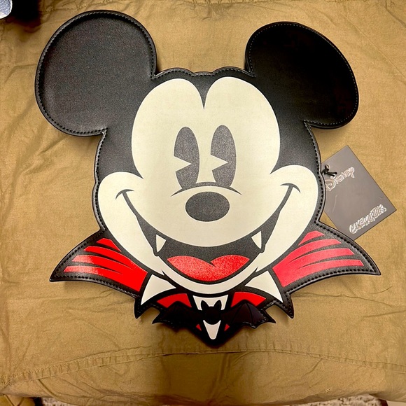 Disney Mickey Mouse Vampire Crossbody Purse - Picture 1 of 8